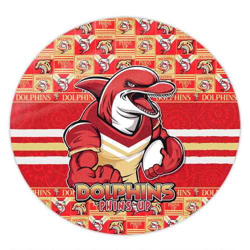 Redcliffe Dolphins Round Rug Champion’s Pride Comic Style