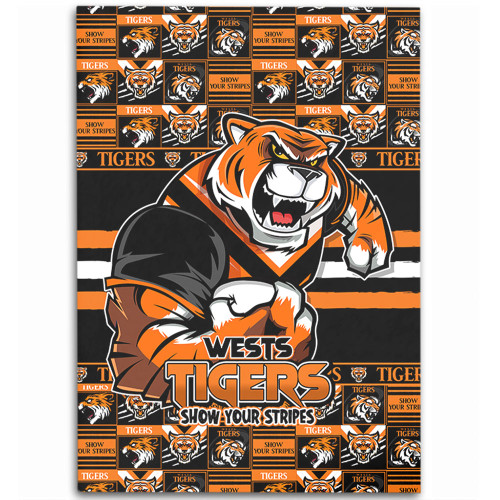 Wests Tigers Area Rug Champion’s Pride Comic Style