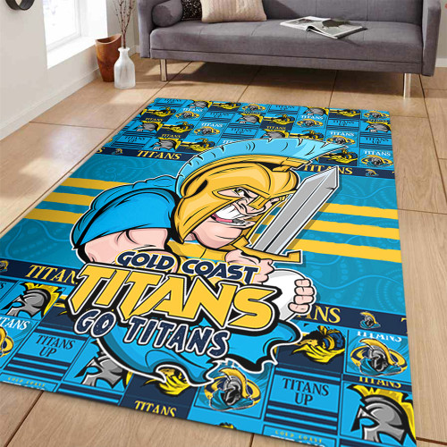 Gold Coast Titans Area Rug Champion’s Pride Comic Style Gold Coast Titans Area Rug Champion’s Pride Comic Style