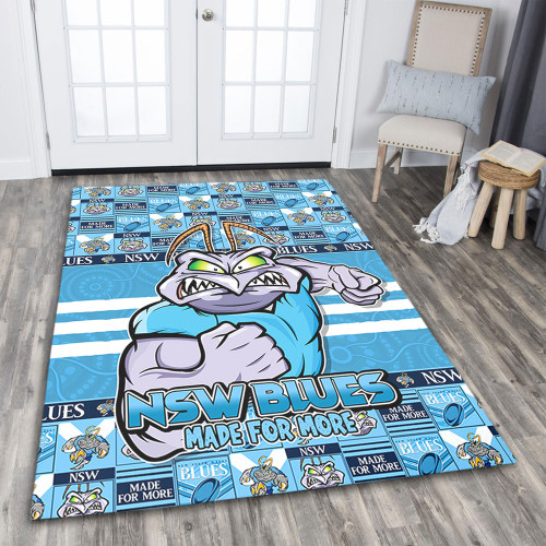 New South Wales Blues Area Rug Champion’s Pride Comic Style New South Wales Blues Area Rug Champion’s Pride Comic Style