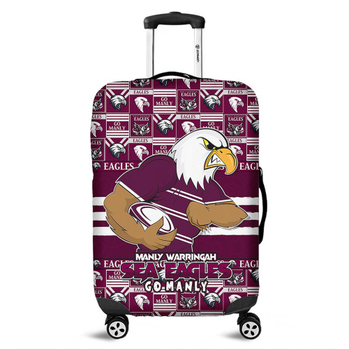 Manly Warringah Sea Eagles Luggage Cover Champion’s Pride Comic Style