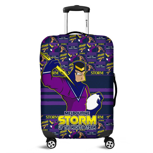 Melbourne Storm Luggage Cover Champion’s Pride Comic Style