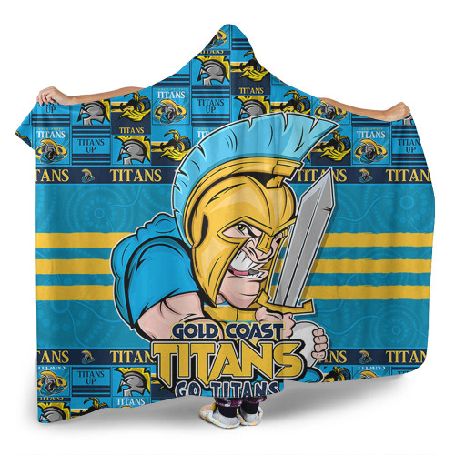 Gold Coast Titans Hooded Blanket Champion’s Pride Comic Style