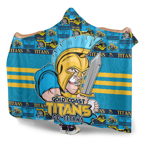 Gold Coast Titans Hooded Blanket Champion’s Pride Comic Style