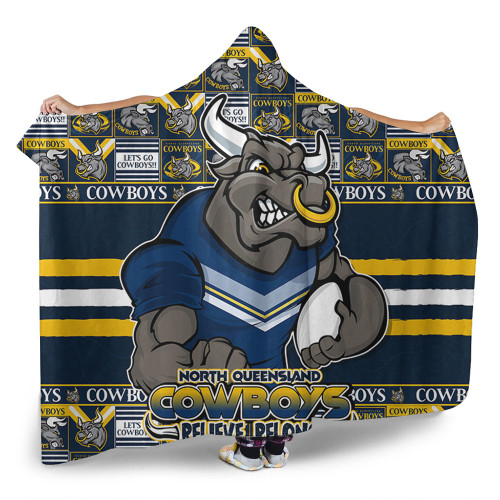 North Queensland Cowboys Hooded Blanket Champion’s Pride Comic Style North Queensland Cowboys Hooded Blanket Champion’s Pride Comic Style
