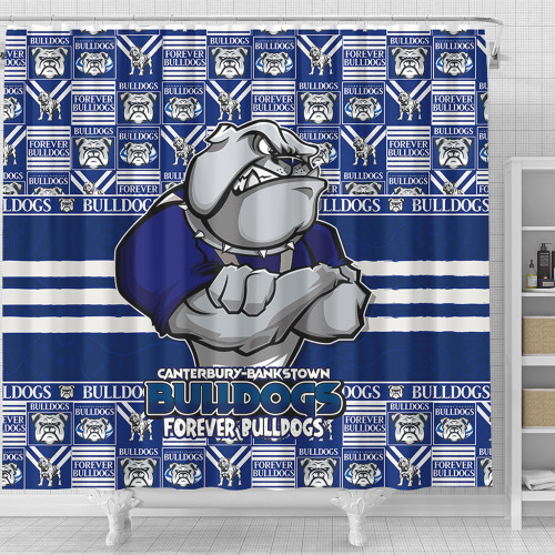 Canterbury-Bankstown Bulldogs Shower Curtain Champion’s Pride Comic Style