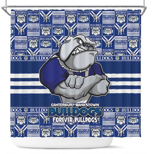 Canterbury-Bankstown Bulldogs Shower Curtain Champion’s Pride Comic Style