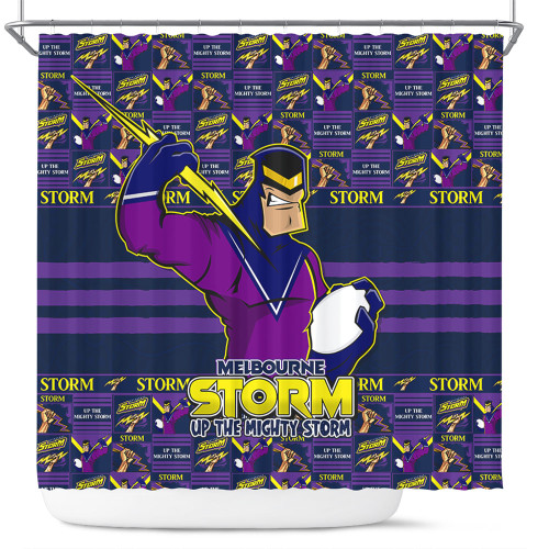 Melbourne Storm Shower Curtain Champion’s Pride Comic Style Melbourne Storm Shower Curtain Champion’s Pride Comic Style