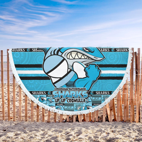 Cronulla-Sutherland Sharks Beach Blanket Champion’s Pride Comic Style Cronulla-Sutherland Sharks Beach Blanket Champion’s Pride Comic Style