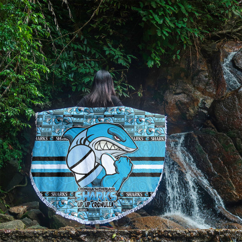 Cronulla-Sutherland Sharks Beach Blanket Champion’s Pride Comic Style Cronulla-Sutherland Sharks Beach Blanket Champion’s Pride Comic Style