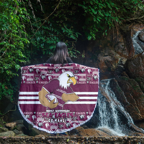 Manly Warringah Sea Eagles Beach Blanket Champion’s Pride Comic Style