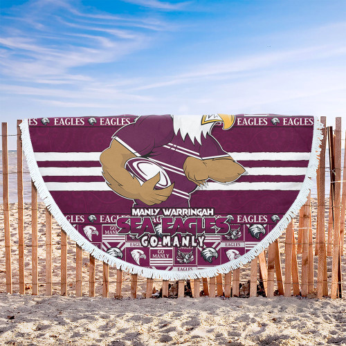 Manly Warringah Sea Eagles Beach Blanket Champion’s Pride Comic Style