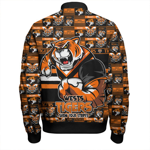 Wests Tigers Bomber Jacket Champion’s Pride Comic Style Wests Tigers Bomber Jacket Champion’s Pride Comic Style