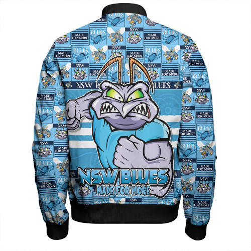 New South Wales Blues Bomber Jacket Champion’s Pride Comic Style New South Wales Blues Bomber Jacket Champion’s Pride Comic Style