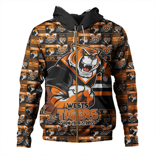 Wests Tigers Hoodie Champion’s Pride Comic Style Wests Tigers Hoodie Champion’s Pride Comic Style