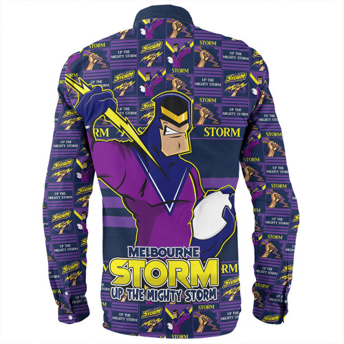 Melbourne Storm Long Sleeve Shirt Champion’s Pride Comic Style