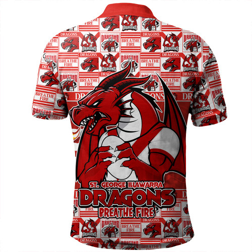 St. George Illawarra Dragons Polo Shirt Champion’s Pride Comic Style