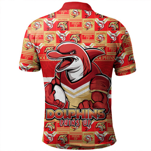 Redcliffe Dolphins Polo Shirt Champion’s Pride Comic Style Redcliffe Dolphins Polo Shirt Champion’s Pride Comic Style