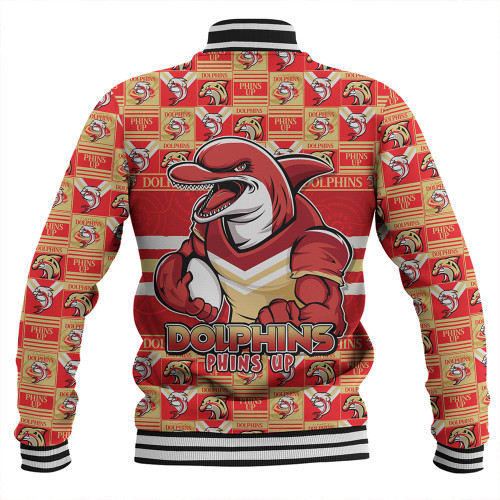 Redcliffe Dolphins Baseball Jacket Champion’s Pride Comic Style Redcliffe Dolphins Baseball Jacket Champion’s Pride Comic Style