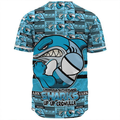 Cronulla-Sutherland Sharks Baseball Shirt Champion’s Pride Comic Style Cronulla-Sutherland Sharks Baseball Shirt Champion’s Pride Comic Style