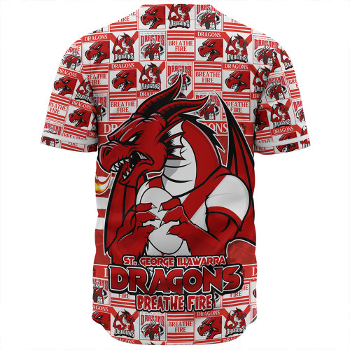 St. George Illawarra Dragons Baseball Shirt Champion’s Pride Comic Style