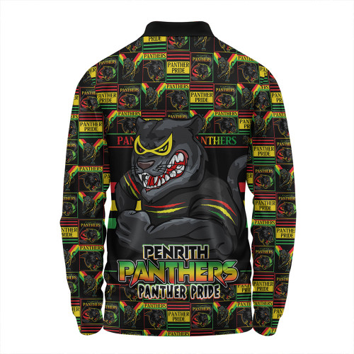 Penrith Panthers Long Sleeve Polo Shirt Champion’s Pride Comic Style Penrith Panthers Long Sleeve Polo Shirt Champion’s Pride Comic Style
