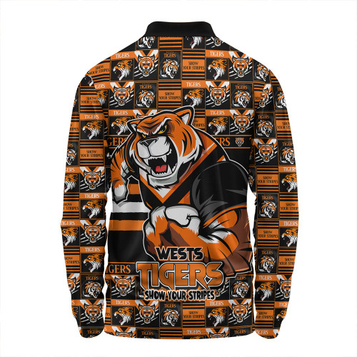 Wests Tigers Long Sleeve Polo Shirt Champion’s Pride Comic Style Wests Tigers Long Sleeve Polo Shirt Champion’s Pride Comic Style