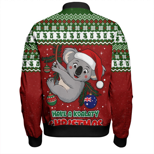 Australia Bomber Jacket Have A Koalaty Christmas Australia Bomber Jacket Have A Koalaty Christmas