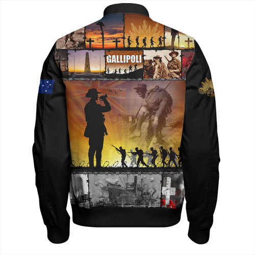 Australia Bomber Jacket Anzac Day Honoring Gallipoli Heroes Memorial Australia Bomber Jacket Anzac Day Honoring Gallipoli Heroes Memorial
