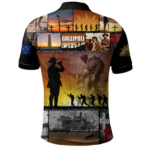Australia Polo Shirt Anzac Day Honoring Gallipoli Heroes Memorial Australia Polo Shirt Anzac Day Honoring Gallipoli Heroes Memorial