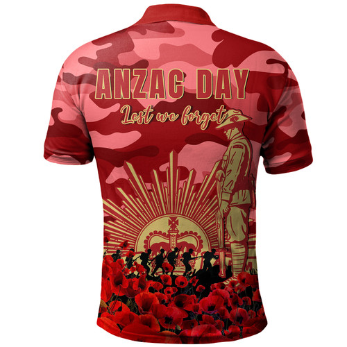 Redcliffe Dolphins Polo Shirt Dolphins Anzac Day Lest We Forget