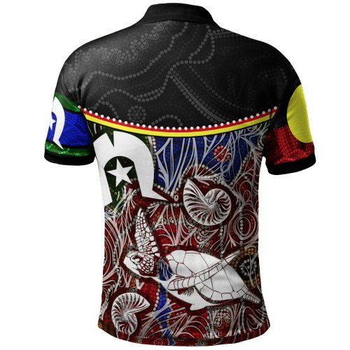 Australia Polo Shirt - Aboriginal Dot In Naidoc Week Style