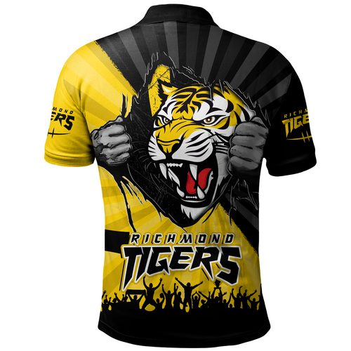 Richmond Polo Shirt Breaking Through Fan Design Richmond Polo Shirt Breaking Through Fan Design