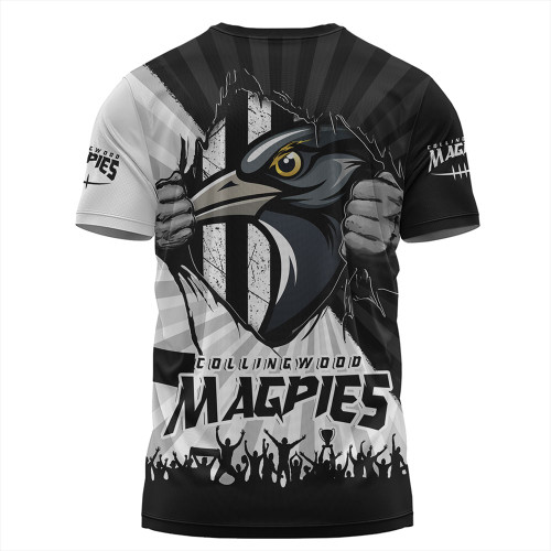 Collingwood T-Shirt Breaking Through Fan Design Collingwood T-Shirt Breaking Through Fan Design