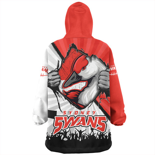 Sydney Swans Snug Hoodie Breaking Through Fan Design Sydney Swans Snug Hoodie Breaking Through Fan Design