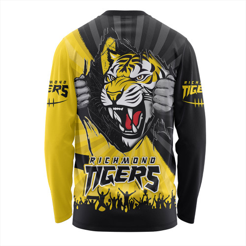 Richmond Long Sleeve T-shirt Breaking Through Fan Design