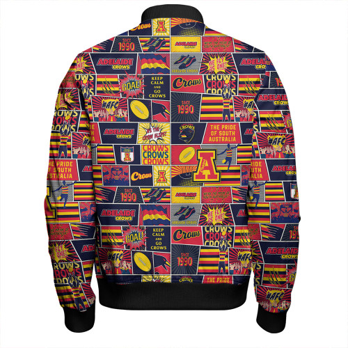 Adelaide Crows Bomber Jacket Legacy Of The Pride Comic Style Adelaide Crows Bomber Jacket Legacy Of The Pride Comic Style