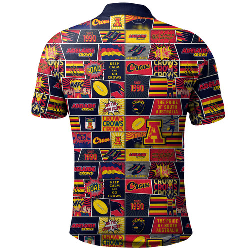 Adelaide Crows Polo Shirt Legacy Of The Pride Comic Style Adelaide Crows Polo Shirt Legacy Of The Pride Comic Style