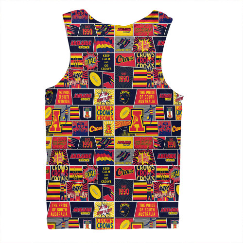 Adelaide Crows Men Singlet Legacy Of The Pride Comic Style Adelaide Crows Men Singlet Legacy Of The Pride Comic Style