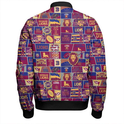 Brisbane Lions Bomber Jacket Legacy Of The Pride Comic Style Brisbane Lions Bomber Jacket Legacy Of The Pride Comic Style
