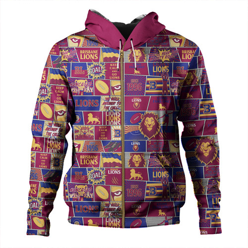 Brisbane Lions Hoodie Legacy Of The Pride Comic Style Brisbane Lions Hoodie Legacy Of The Pride Comic Style