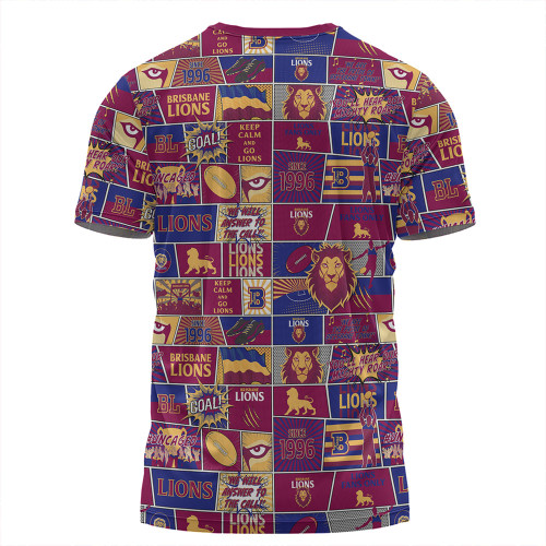 Brisbane Lions T-Shirt Legacy Of The Pride Comic Style