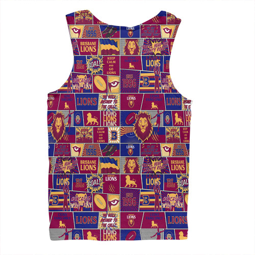 Brisbane Lions Men Singlet Legacy Of The Pride Comic Style Brisbane Lions Men Singlet Legacy Of The Pride Comic Style