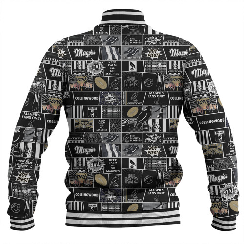 Collingwood Baseball Jacket Legacy Of The Pride Comic Style Collingwood Baseball Jacket Legacy Of The Pride Comic Style