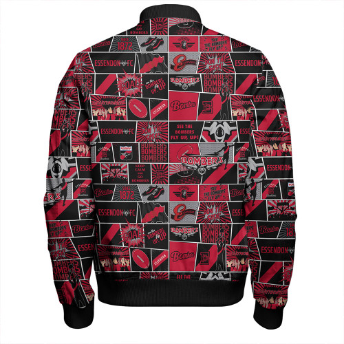 Essendon Bomber Jacket Legacy Of The Pride Comic Style Essendon Bomber Jacket Legacy Of The Pride Comic Style
