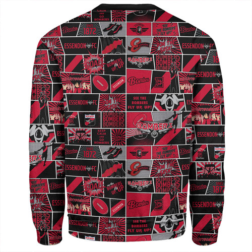 Essendon Sweatshirt Legacy Of The Pride Comic Style Essendon Sweatshirt Legacy Of The Pride Comic Style