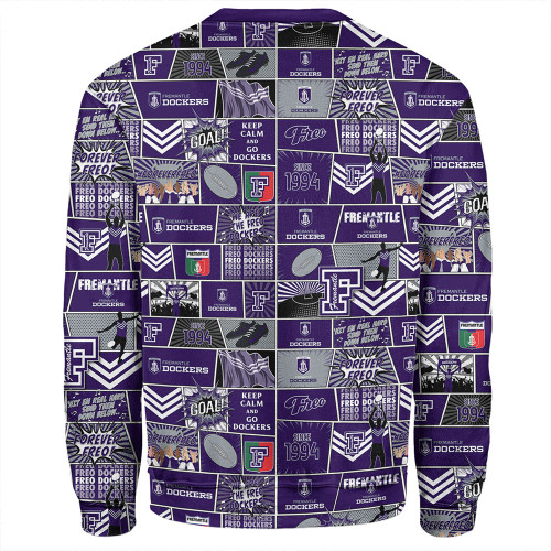 Fremantle Sweatshirt Legacy Of The Pride Comic Style Fremantle Sweatshirt Legacy Of The Pride Comic Style