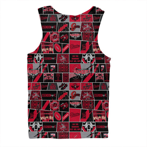 Essendon Men Singlet Legacy Of The Pride Comic Style