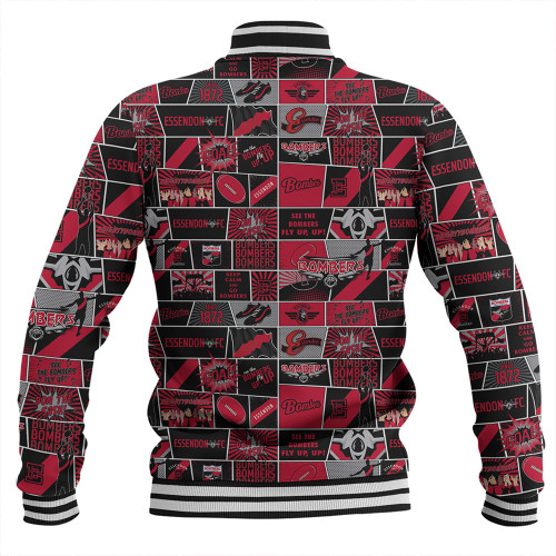 Essendon Baseball Jacket Legacy Of The Pride Comic Style Essendon Baseball Jacket Legacy Of The Pride Comic Style