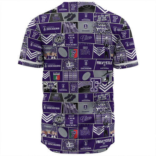 Fremantle Baseball Shirt Legacy Of The Pride Comic Style Fremantle Baseball Shirt Legacy Of The Pride Comic Style